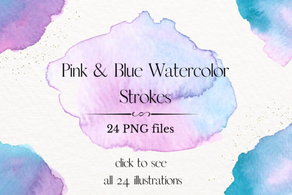 Download Pink and Blue Watercolor Splash Clipart - Watercolor splash Collection