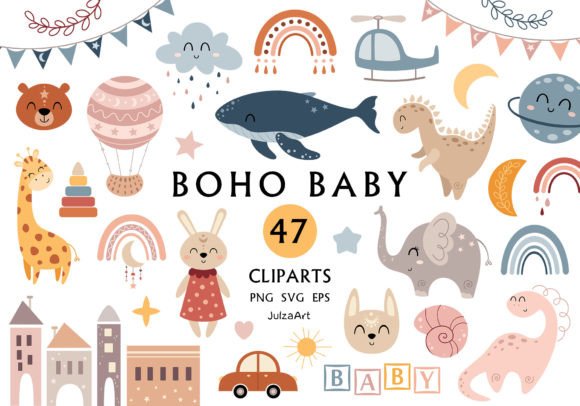 Download Boho Baby Svg, Bohemian Clipart - Premium Resources