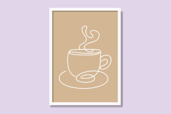 Download Teacup Linear Printable Poster Design - Printable poster Collection