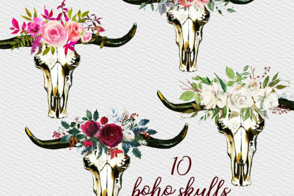 Download Bull Skulls Clipart, Bohemian Clipart - Premium Resources