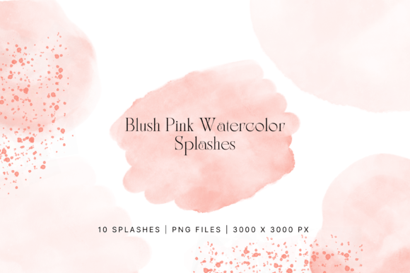 Download Blush Pink Watercolor Splash, Splatter - Watercolor splash Collection
