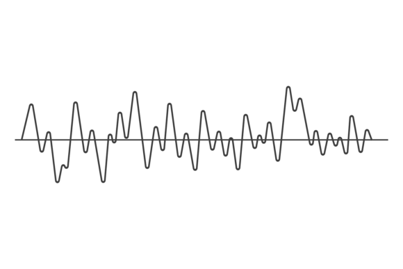 Download Sound Wave Graph. Smooth Curved Black Li - Curve Collection