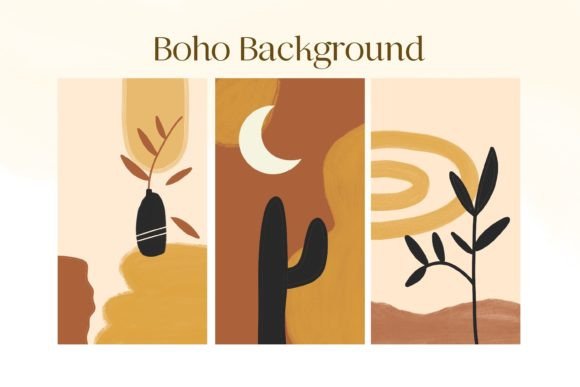 Download Bohemian Art Abstract Background - Premium Bundle