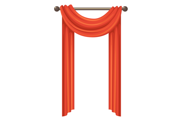 Download Luxury Red Drapery. Satin Curtain. Curve - Curve Collection