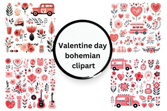 Download Valentine Day Bohemian Clipart - Premium Resources
